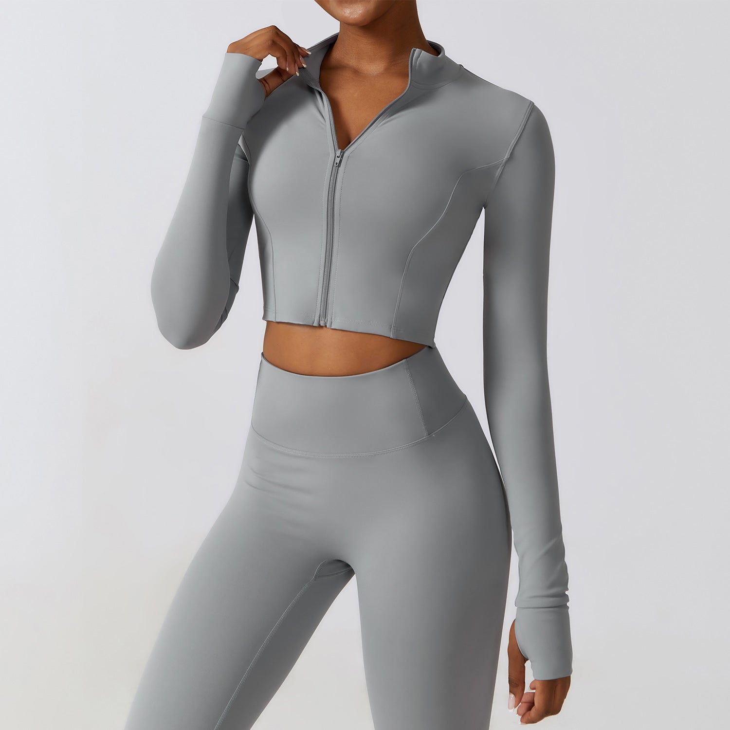Slim-fit Fitness Long-sleeve Jacket