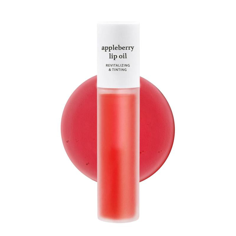 Nooni Korean Apple Lip Oil + Lip Stain | Glossy Lip Stain, Tinting & Long Lasting, Moisturizing Lip Care (13 Options) Hydrate Lipgloss Lipstick Makeup Glossy Hydrating Moisturizer Plump Transfer-Proof