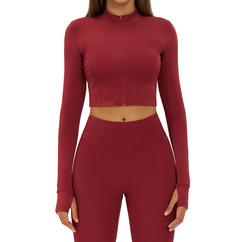Slim-fit Fitness Long-sleeve Jacket