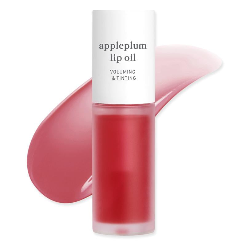 Nooni Korean Apple Lip Oil + Lip Stain | Glossy Lip Stain, Tinting & Long Lasting, Moisturizing Lip Care (13 Options) Hydrate Lipgloss Lipstick Makeup Glossy Hydrating Moisturizer Plump Transfer-Proof
