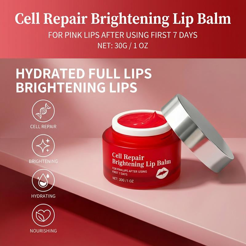 Novacarax Cell Repair Brightening Lip Balm, 30G/1Oz – Fades Lip Pigmentation & Smoker’S Lips, Brightens Dark Lips, Softens and Protects