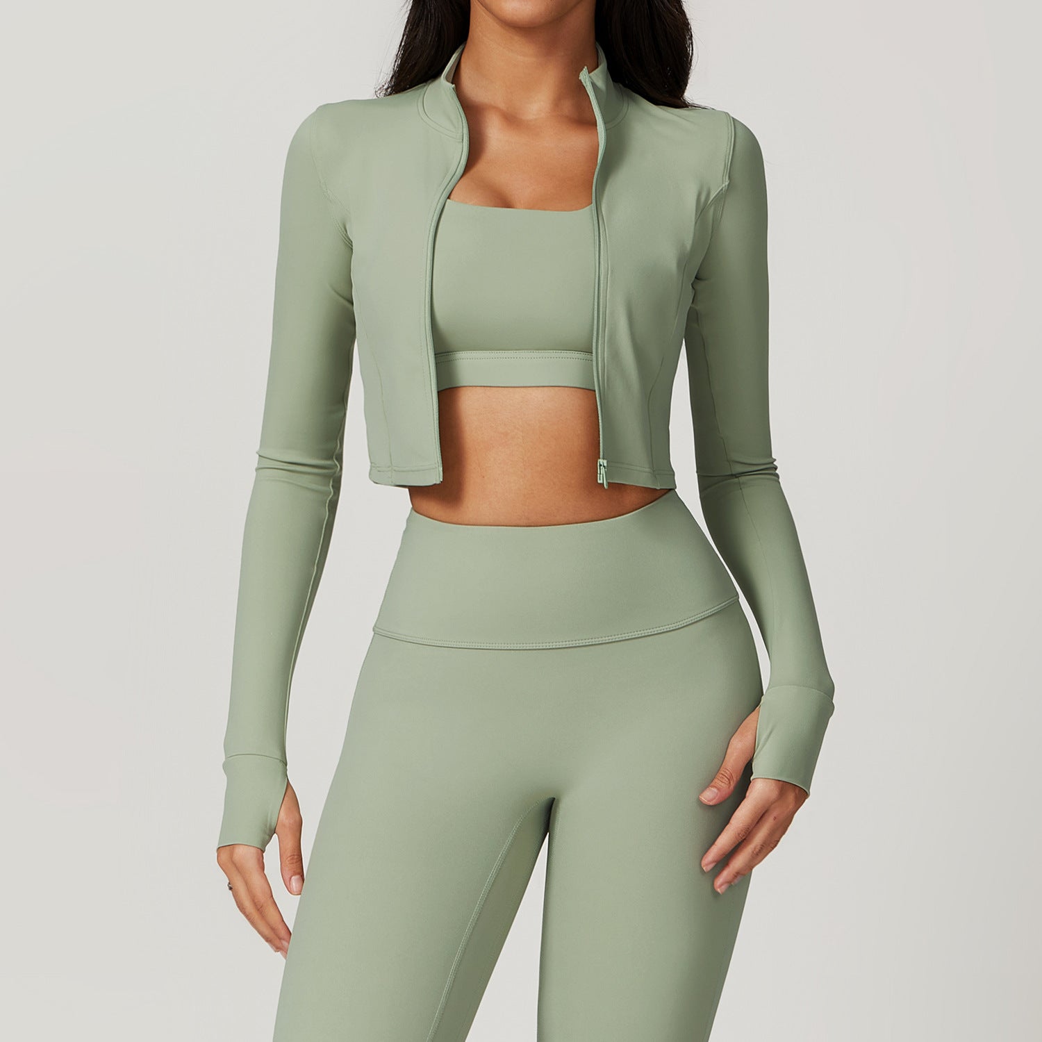 Slim-fit Fitness Long-sleeve Jacket