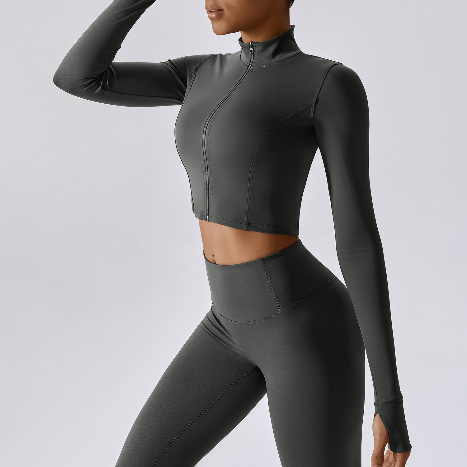 Slim-fit Fitness Long-sleeve Jacket
